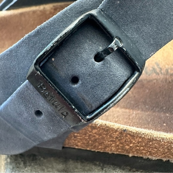 Womens Betula by Birkenstock Gizeh Thong Sandals Black Suede Size US 10 EU 40 - Picture 9 of 10